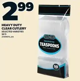 Loblaws Heavy duty clear cutlery offer