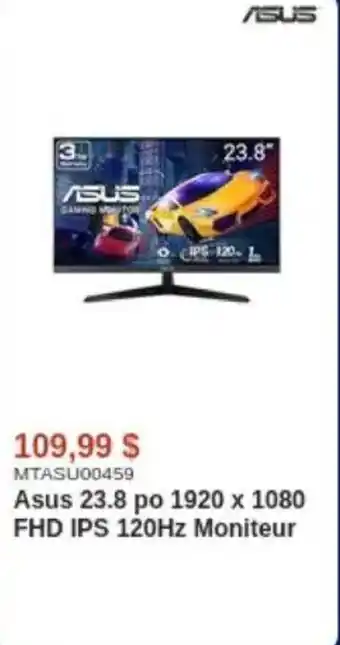 Asus 23.8 po 1920 x 1080 FHD IPS 120Hz Moniteur