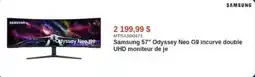 Canada Computers Samsung 57" Odyssey Neo G9 incurvé double UHD moniteur de je offer