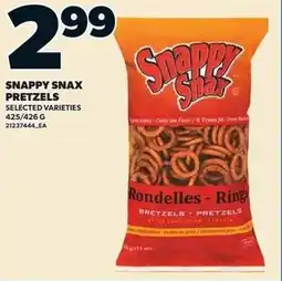 Loblaws Snappy snax pretzels offer