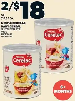 Loblaws Nestle cerelac baby cereal offer