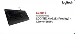 Canada Computers LOGITECH (G213 Prodigy) - Clavier de jeu offer