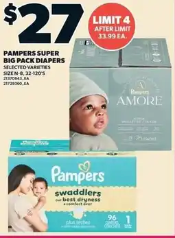 Loblaws Pampers super big pack diapers offer