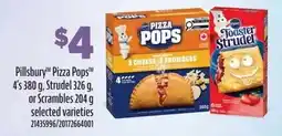 Loblaws Pillsbury pizza pops, strudel, or scrambles offer