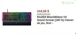 Canada Computers RAZER BlackWidow V4 Grand format (100 %) Clavier de jeu, Noir offer