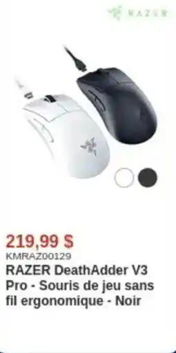 Canada Computers RAZER DeathAdder V3 Pro-Souris de jeu sans fil ergonomique-Noir offer