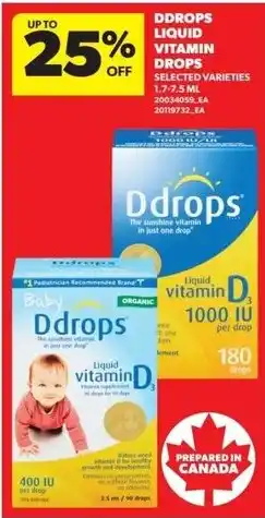 Dominion Ddrops Vitamin Liquid offer