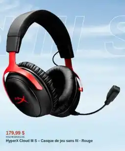 Canada Computers HyperX Cloud III S - Casque de jeu sans fil - Rouge offer