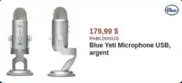 Canada Computers Blue Yeti Microphone USB, argent offer