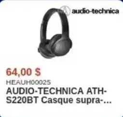 Canada Computers AUDIO-TECHNICA ATH- S220BT Casque supra offer