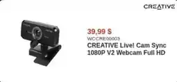 Canada Computers CREATIVE Live! Cam Sync 1080P V2 Webcam Full HD offer