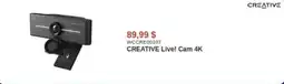 Canada Computers CREATIVE Live! Cam 4K offer