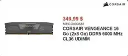 Canada Computers CORSAIR VENGEANCE 16 Go (2x8 Go) DDR5 6000 MHz CL36 UDIMM offer