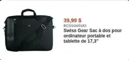 Canada Computers Swiss Gear Sac à dos pour ordinateur portable et tablette de 17,3" offer