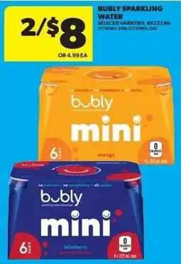 Dominion Bubly sparkling water offer