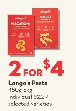 Garden Foods Longo's Pasta offer