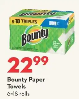 Garden Foods Bounty Paper Towels offer