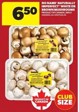 Dominion No name naturally imperfect white or brown mushrooms offer