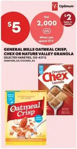 Dominion General Mills Oatmeal Crisp, Chex, or Nature Valley Granola offer