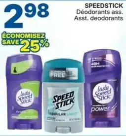 Rossy SPEEDSTICK Déodorants offer