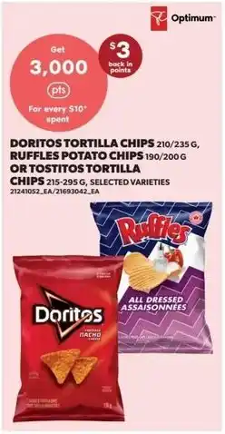 Dominion Doritos Tortilla Chips, Ruffles Potato Chips, or Tostitos Tortilla Chips offer