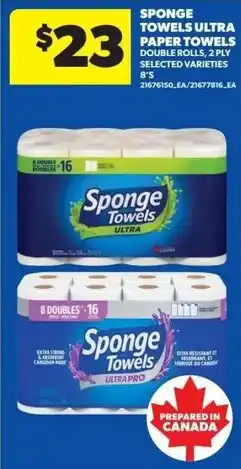 Dominion Sponge towels ultra paper towels offer