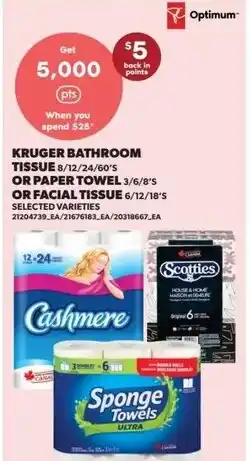 Dominion Kruger bathroom tissue or paper towel or facial tissue offer