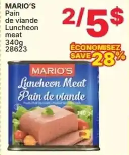 Rossy MARIO'S Pain de viande Luncheon meat offer
