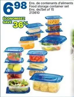 Rossy Ens. de contenants d'aliments Food storage container offer