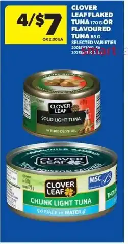 Dominion Clover Leaf Flaked Tuna, or Flavoured Tuna offer
