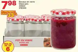 Rossy Bocaux en verre Glass jars offer