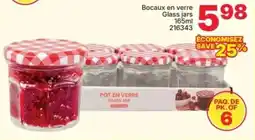 Rossy Bocaux en verre Glass jars offer