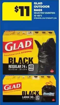 Dominion Glad outdoor bags offer