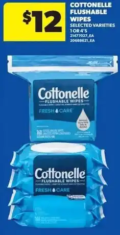 Dominion Cottonelle flushable wipes offer