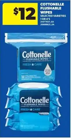 Dominion Cottonelle Flushable Wipes offer