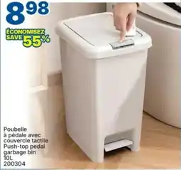Rossy Poubelle à pédale avec couvercle tactile Push-top pedal offer