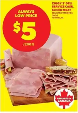 Dominion Ziggy's deli service case, sliced meat offer