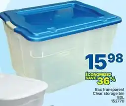 Rossy Bac transparent Clear storage bin offer