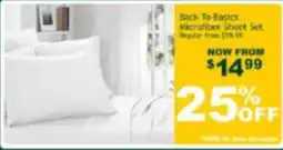Beddington's Back To Basics Microfiber Sheet Set offer