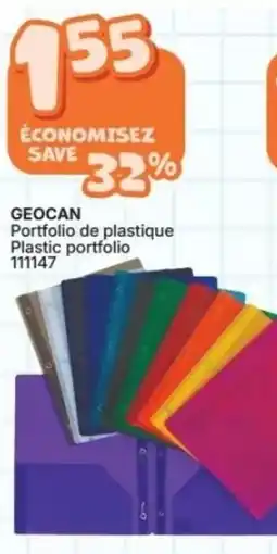 Rossy GEOCAN Portfolio de plastique Plastic portfolio offer