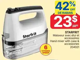 Rossy STARFRIT Malaxeur avec étui et accessoires Hand mixer with case & accessories offer