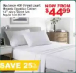 Beddington's Opulence 400 thread count Organic Egyptian Cotton 14 deep Sheet Set offer