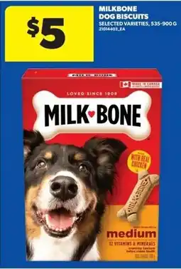 Dominion Milkbone dog biscuits offer