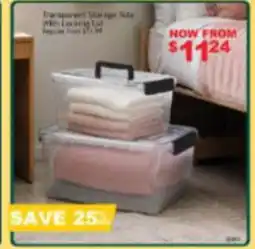 Beddington's Transparent Storage With Locking Lid offer