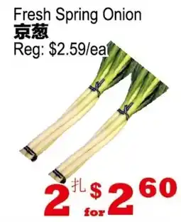 Yuan Ming Supermarket Fresh Spring Onion offer