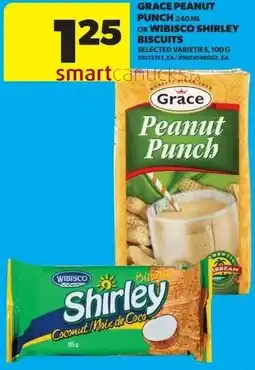 Dominion Grace peanut punch or wibisco shirley biscuits offer