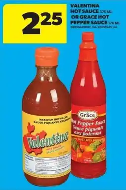 Dominion Valentina hot sauce or grace hot pepper sauce offer