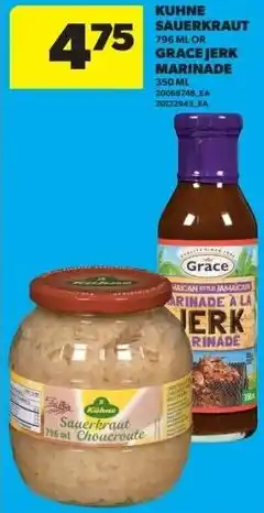 Dominion Kuhne sauerkraut or grace jerk marinade offer