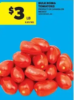 Dominion Bulk roma tomatoes offer