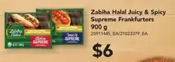 Atlantic Superstore Zabiha Halal Juicy & Spicy Supreme Frankfurters offer